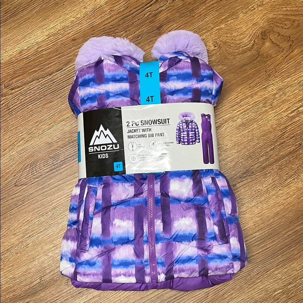 Brand new girls 4t coat and snowsuit set